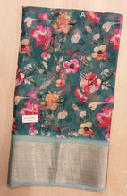 Load image into Gallery viewer, Floral design Georgette saree

