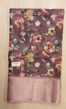 Load image into Gallery viewer, Floral design Georgette saree
