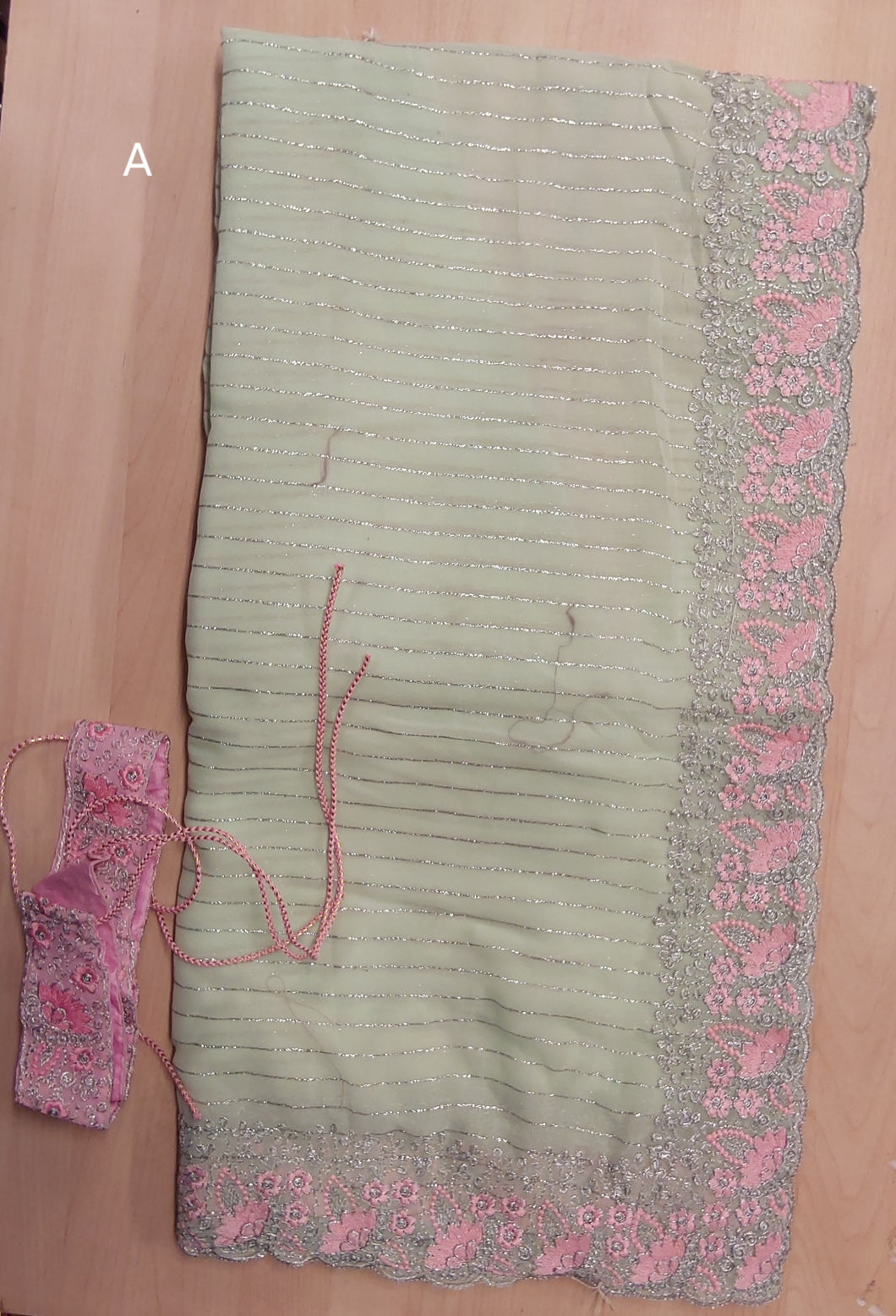 Georgette Embroidered silk Saree