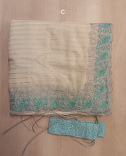 Load image into Gallery viewer, Georgette Embroidered silk Saree
