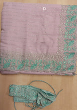 Load image into Gallery viewer, Georgette Embroidered silk Saree
